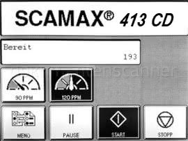 InoTec SCAMAX 413 Reduzierung der Scangeschwindigkeit