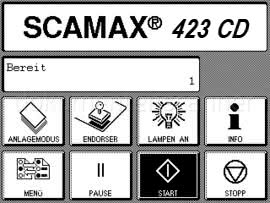 InoTec SCAMAX 423 Tastenbelegung