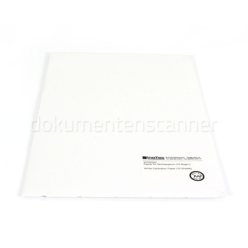 Kalibrierungsblätter für InoTec SCAMAX 4x3 Serie