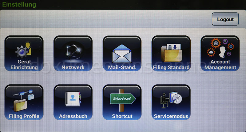 Avision AN360W Einstellungen