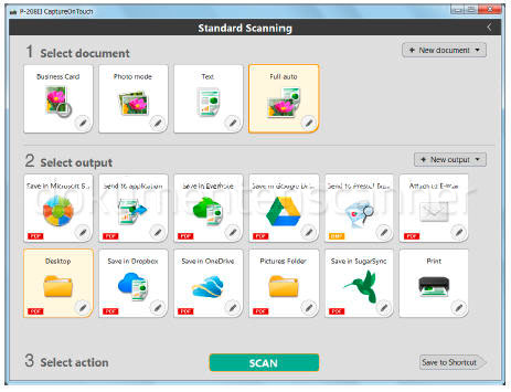 Canon CaptureOnTouch 3-Schritt-Scannen