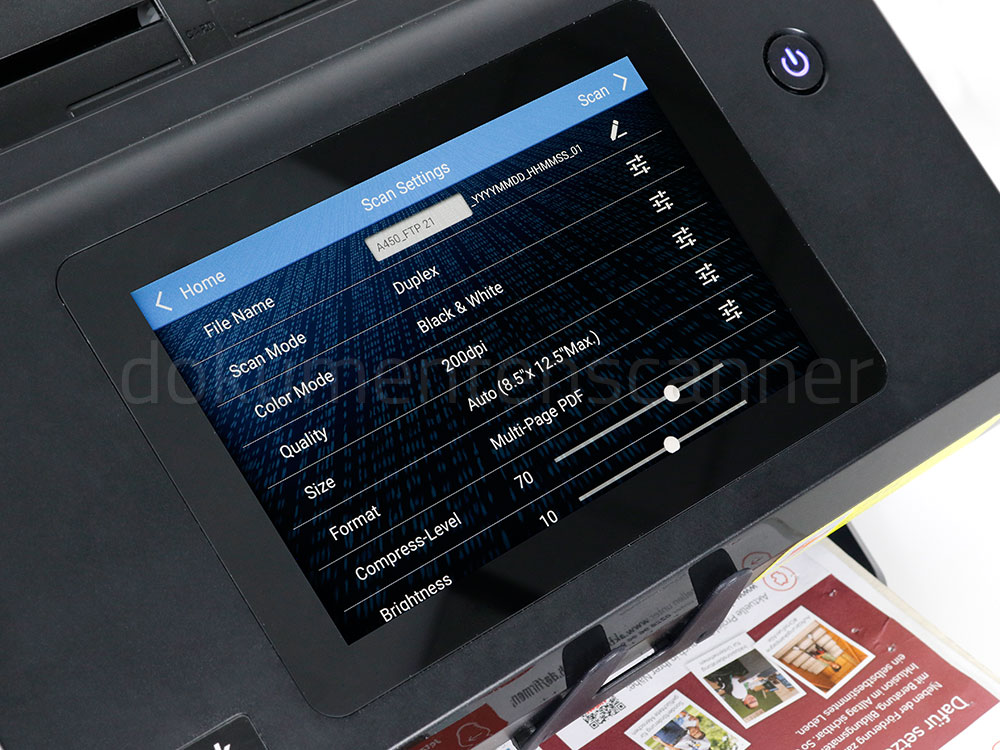 Plustek eScan A450 Pro: Übersichtliche Einstellungen für zügige Einrichtung