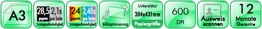 Plustek OpticBook A300 Plus Technische Details