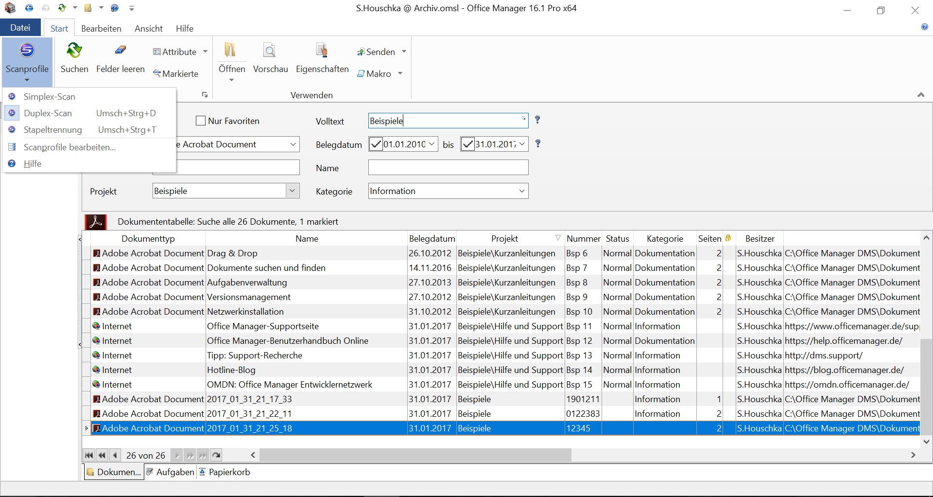 Einfache Dokumentenverwaltung dank Office Manager