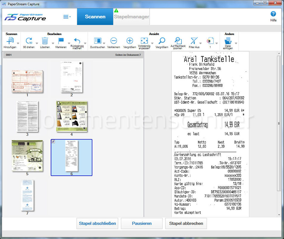 Ricoh Paperstream IP Bildqualität