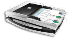 Plustek SmartOffice PL4080 Scanner mit Einzug und Flachbett