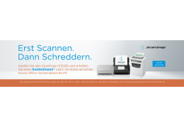 Kostenloser Aktenvernichter für den Kauf eines ScanSnap iX2500